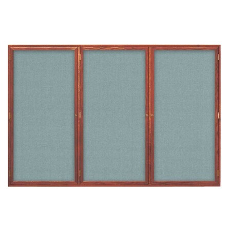 United Visual Products Open Faced Traditional Rounded Corkboard UV639ARC-WHITE-FORBO